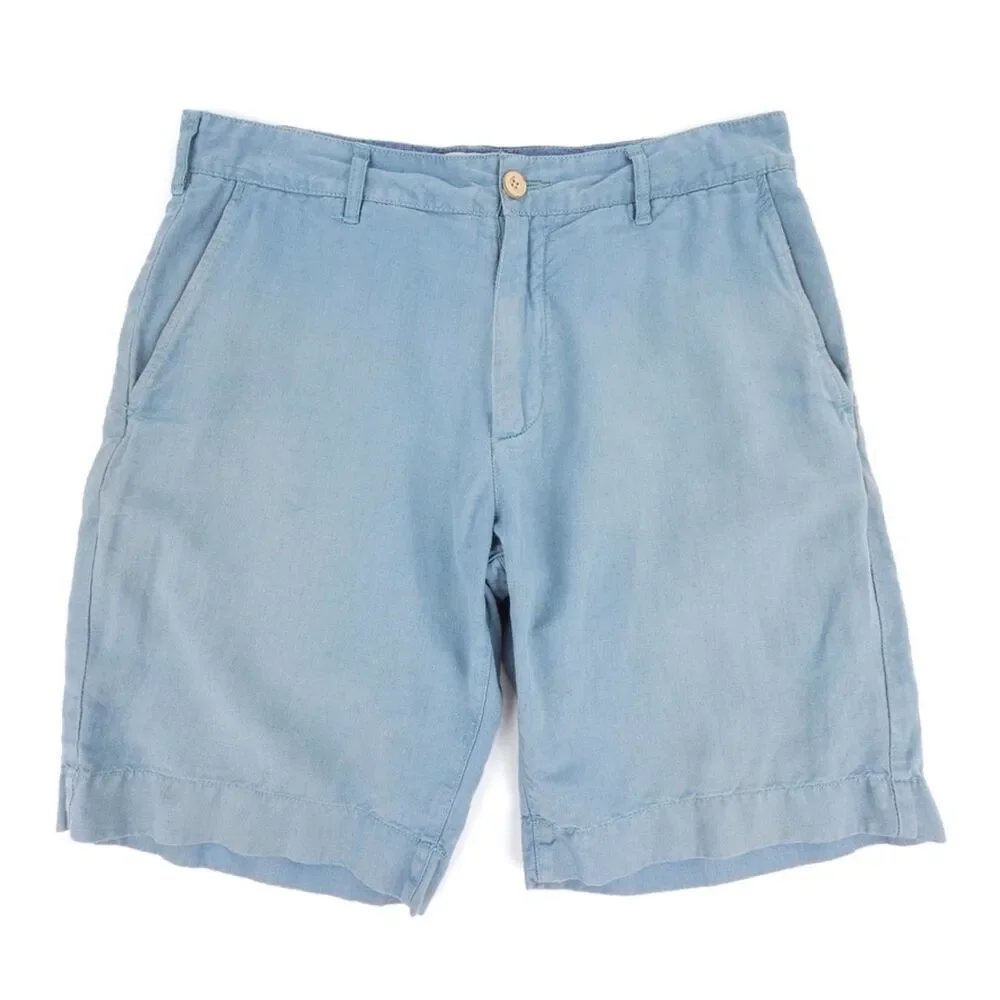 FAHERTY Malibu Linen & Cotton Chino Shorts Resort Casual Old Money Quiet Luxury
